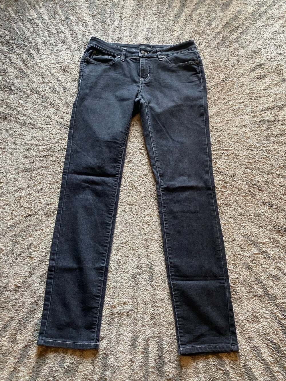 prAna Women's Gray Organic Cotton Blend Stretch Denim Jeans Sz 6/32